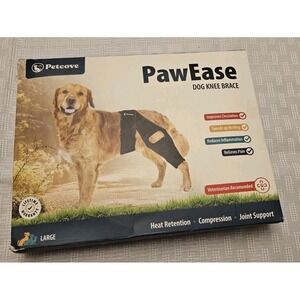 PetCove PC-PWEASE Black Dog Knee Brace for Torn Acl Hind Leg 9.5x11.0